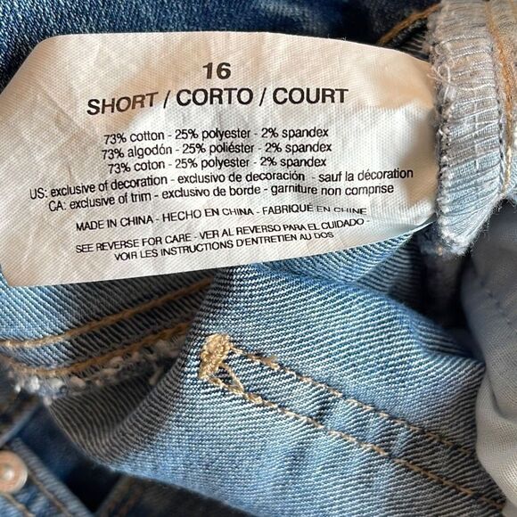 Gloria Vanderbilt Womens Amanda Jeans Denim Stretch Medium Wash Size 16 Short - Picture 8 of 11